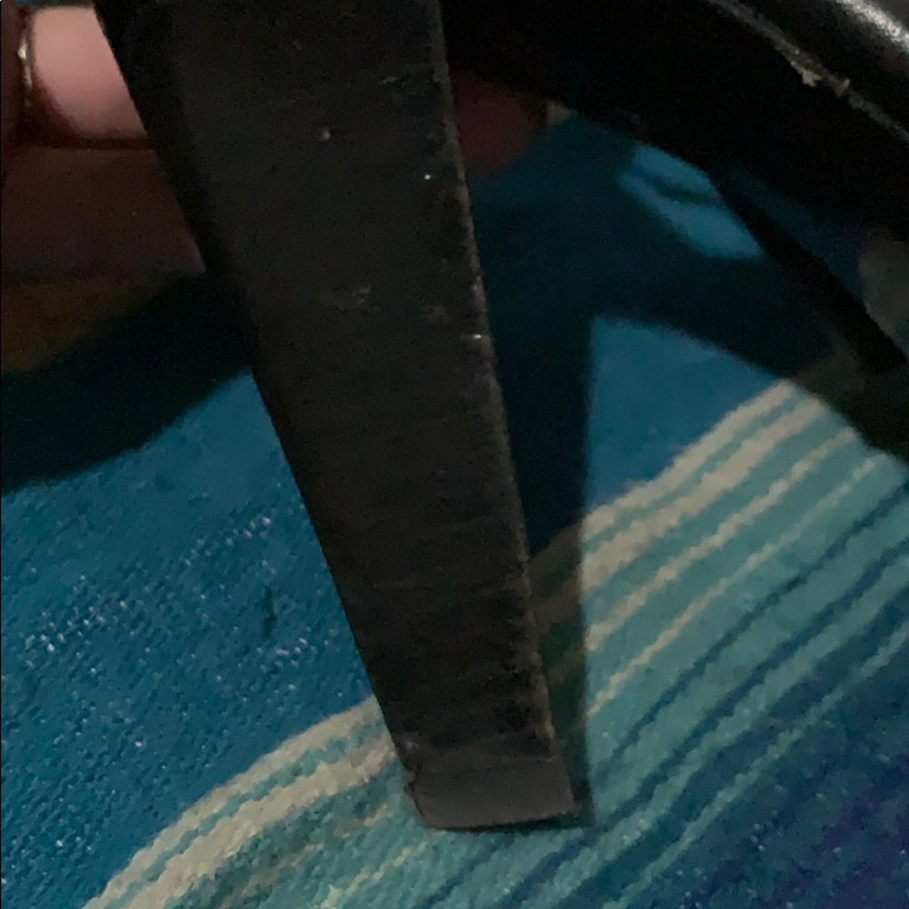 Zara Embossed Leather Heeled Sandals - Picture 8 of 8